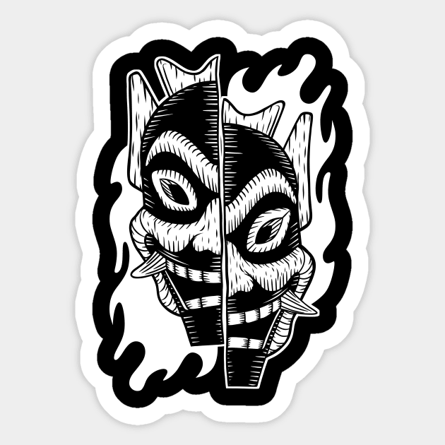 Blue spirit Zuko Sticker by HeichousArt